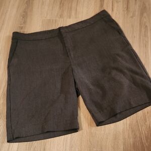 Kut from the Kloth Charcoal High Rise Bermuda Shorts